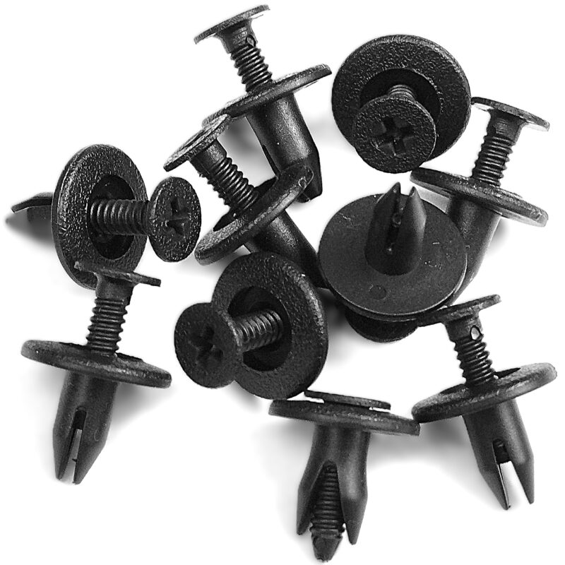 10x klip czarny 6.3 x 12.7 spinka tapicerki drzwi ford 11c p1016