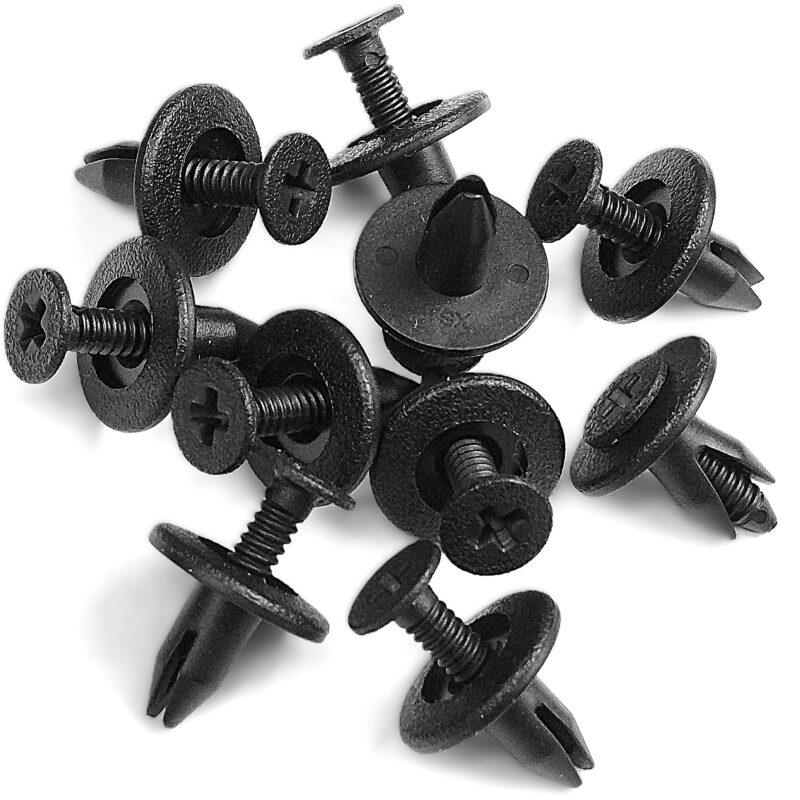 10x klip czarny 6.3 x 12.7 spinka tapicerki drzwi ford 11c p1016