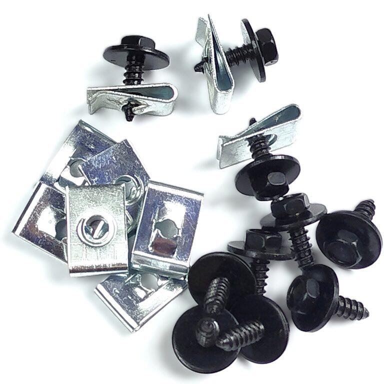 10 x blaszka 4,8x19,5x12 wkręt 4,7x14 bmw audi