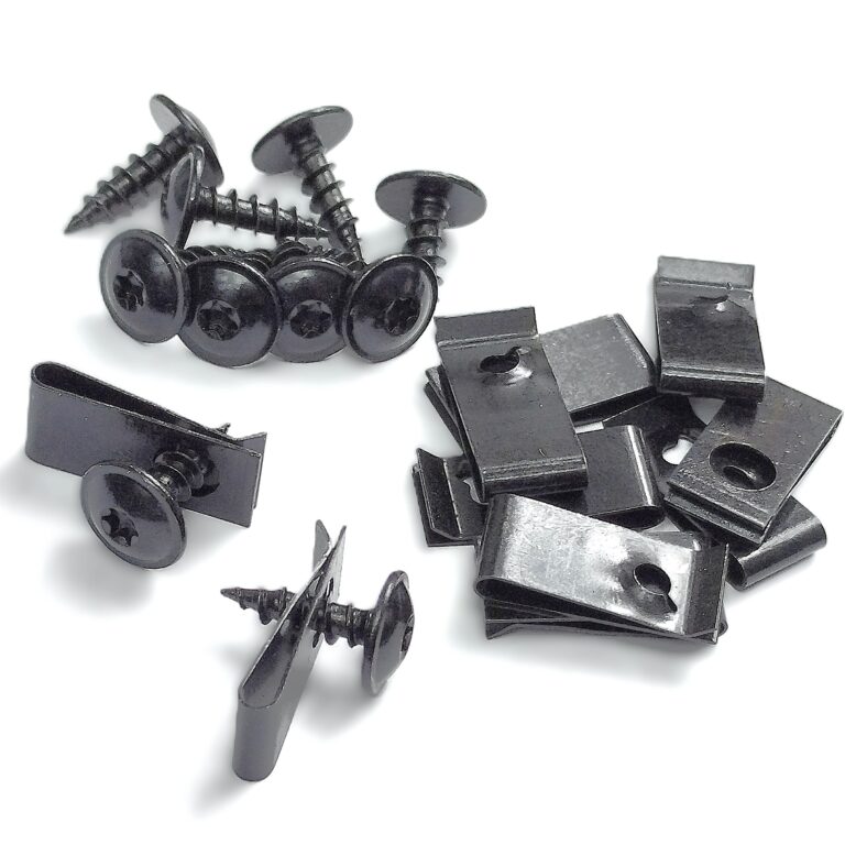 10 x blaszka 24x11 wkręt 5,1x16 torx czarna uniwersalna
