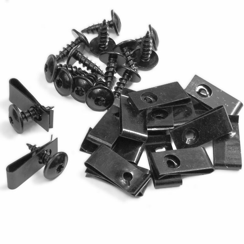 20 x blaszka 24x11 wkręt 5,1x16 torx czarna uniwersalna