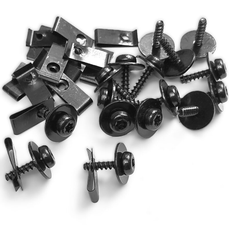 20 x blaszka 24x11 wkręt 4,9x18 torx czarna uniwersalna
