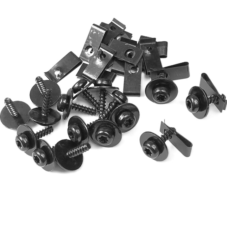 20 x blaszka 24x11 wkręt 4,9x18 torx czarna uniwersalna